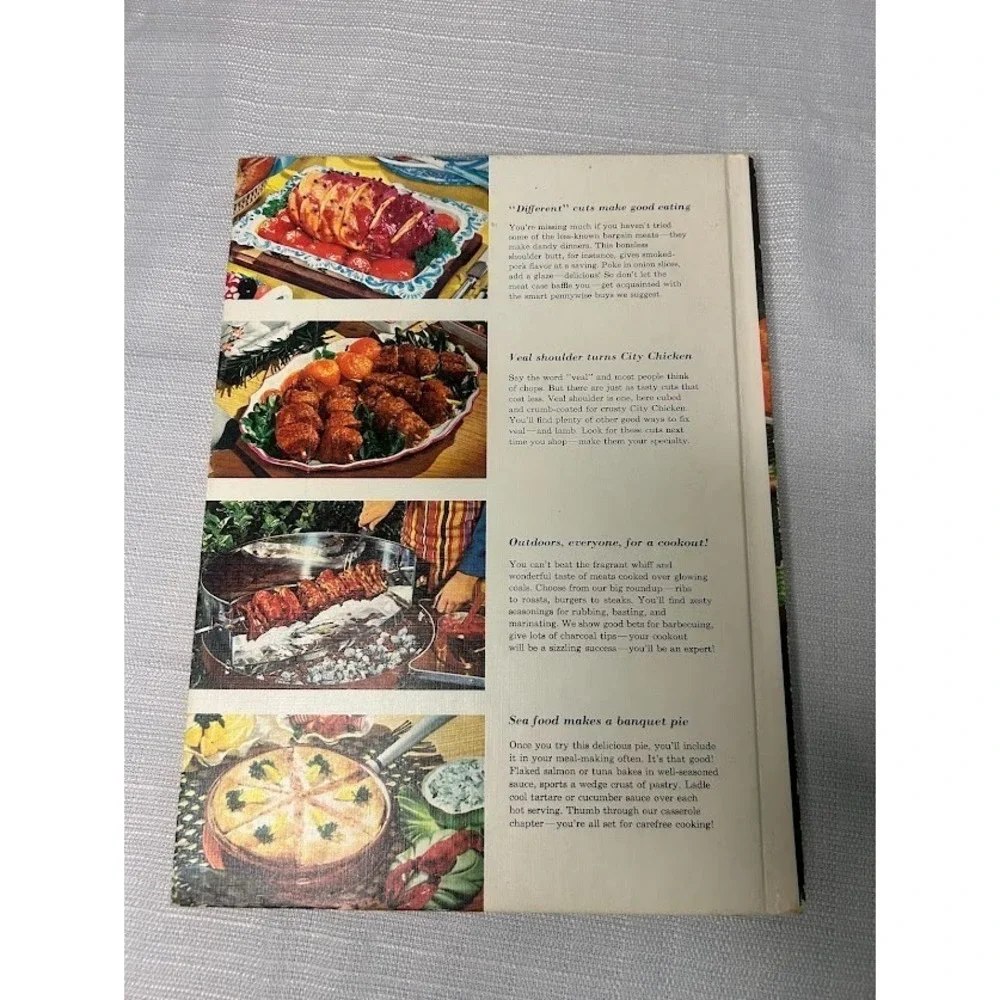 Better‎ Homes Gardens Meat Cook Book 1968 Vintage Recipes Mid Century Modern